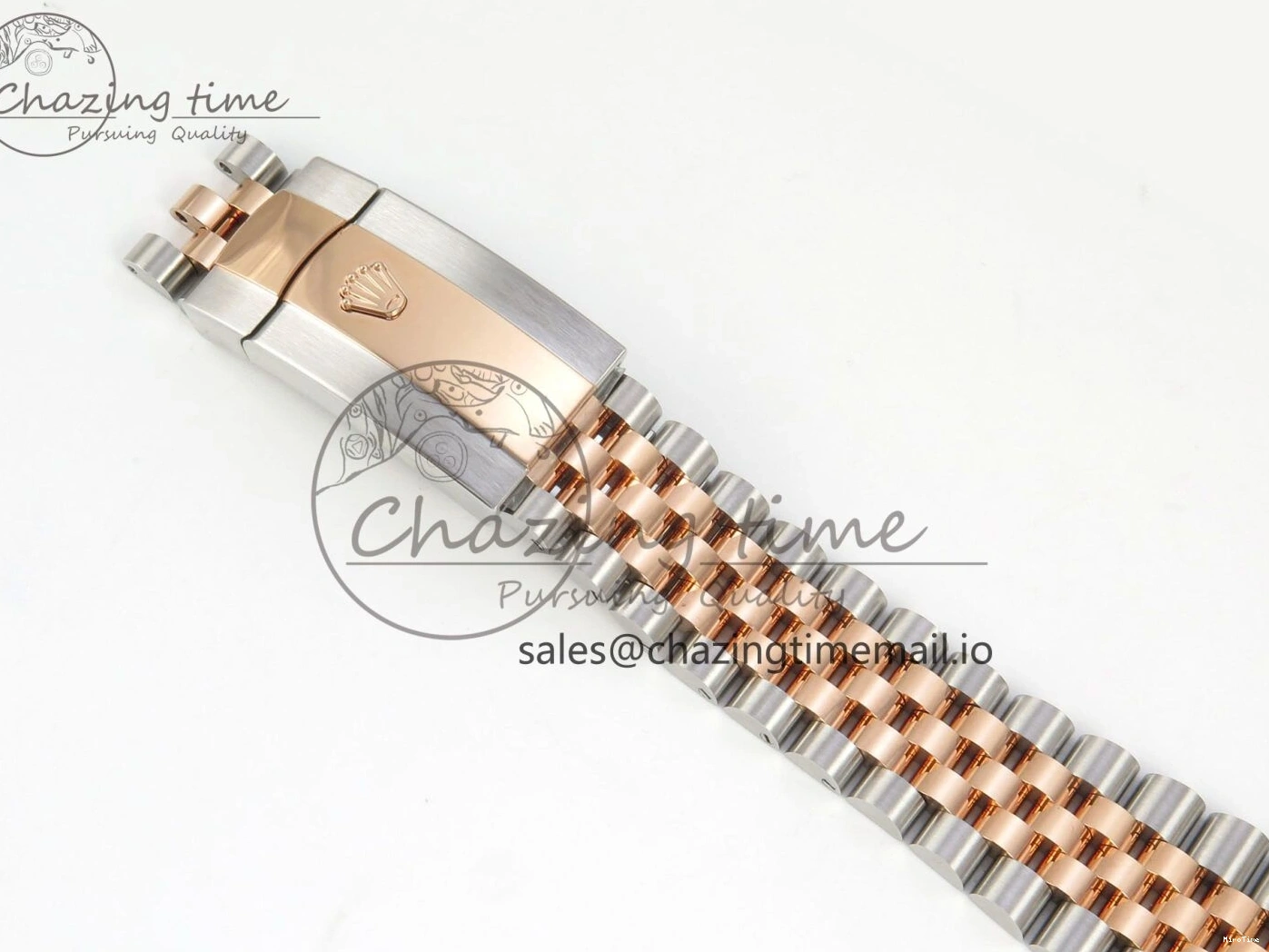 MiroTime 0202 DateJust 41 126331 SS RG ARF 1:1 Best Edition Brown Stick Dial on Jubilee Bracelet SH3235 (Weighted) TopPick 196